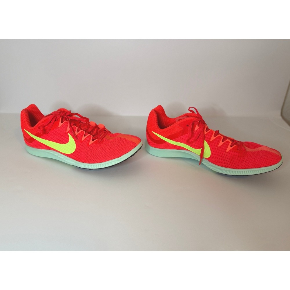 Nike Zoom Rival D 10 Track Spikes Sz 12 Orange Volt FZ9653-600 NWOB